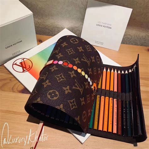 louis vuitton colored pencils|louis vuitton padfolio.